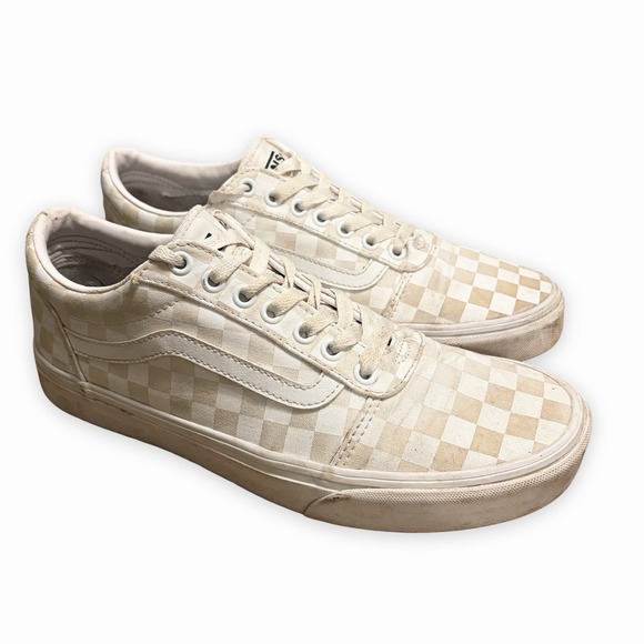 Vans Other - Vans Old Skool Checkered Lace Up Skate Shoes Retro Checkerboard M9